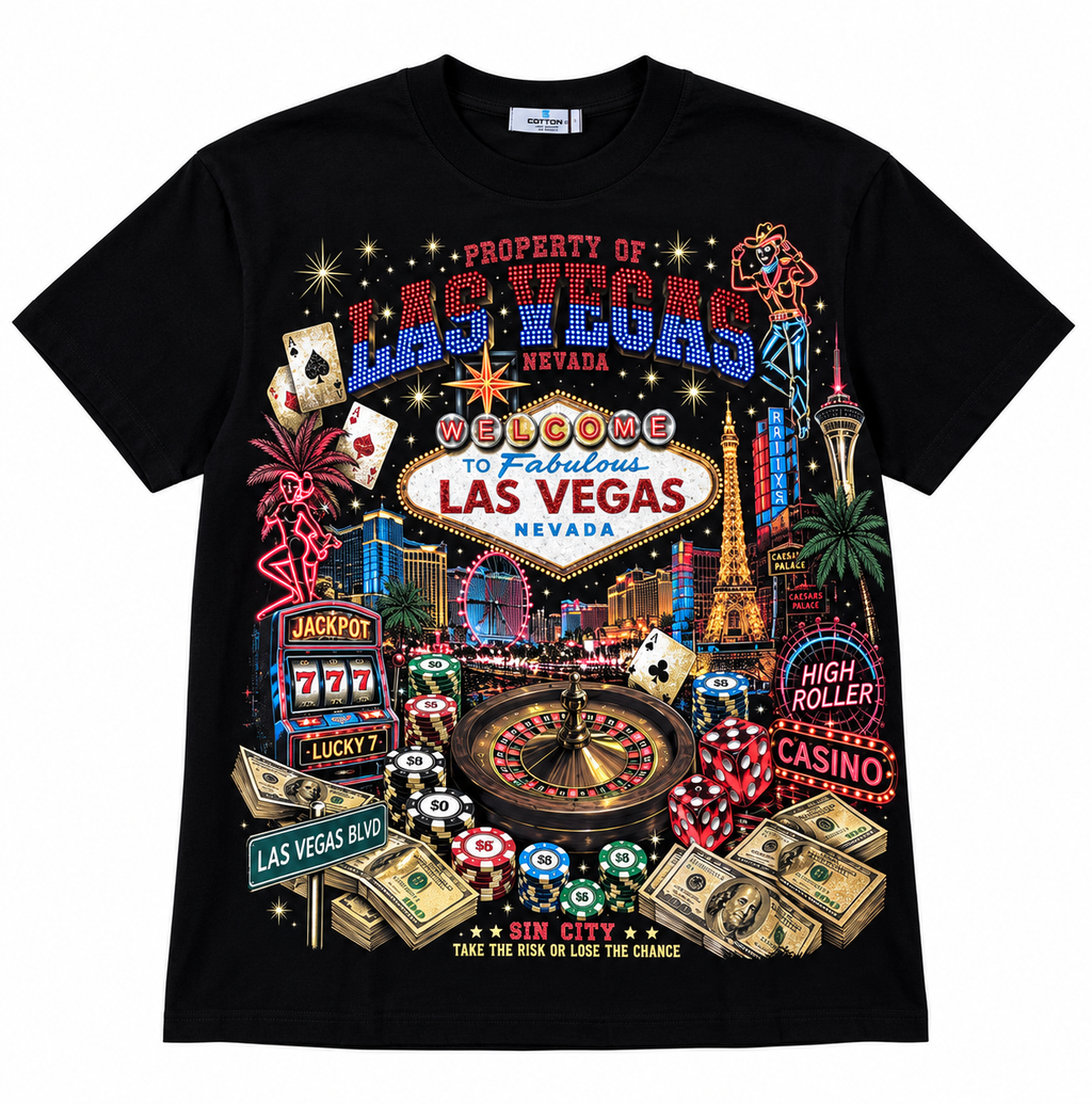 T-shirt Cianotic Las Vegas