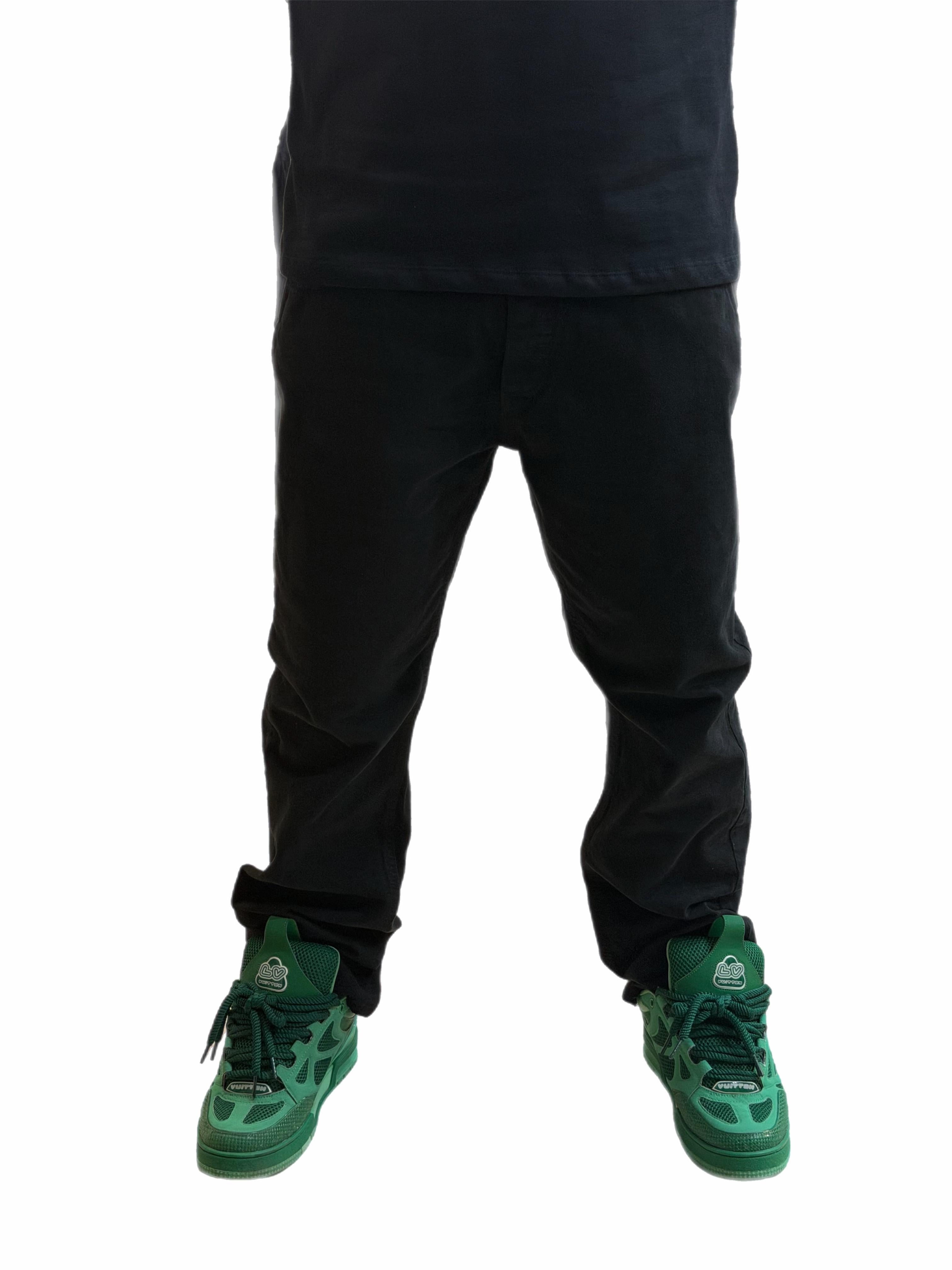 STRAIGHT FIT COTTON BLACK