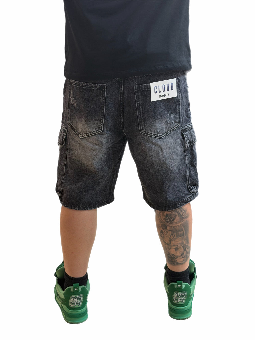 SHORT CLOUD CARGO BLACK