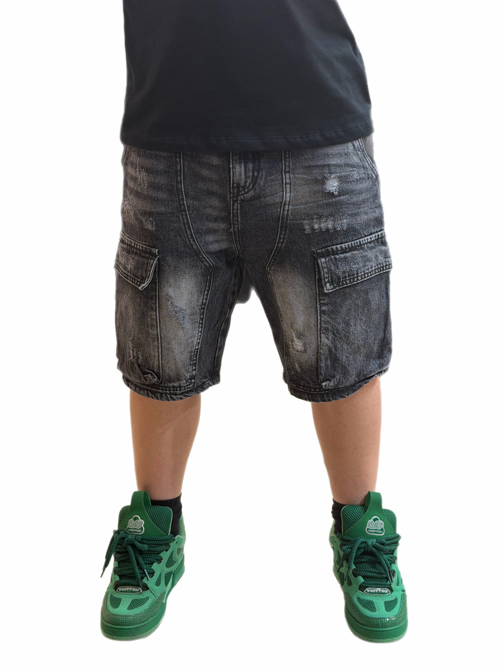 SHORT CLOUD CARGO BLACK