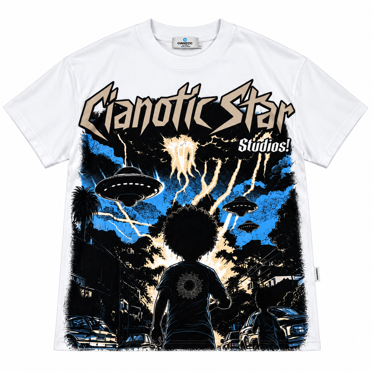 T-shirt Cianotic Alien Mod Sage