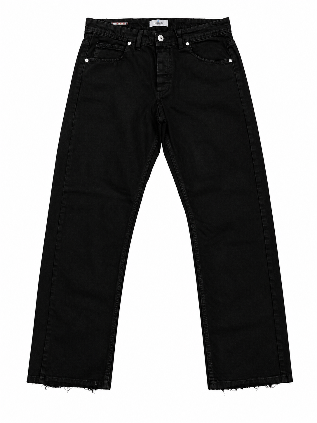 Straight Fit Cotton Black