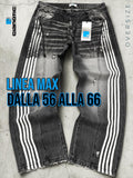 Baggy 554 Stripes Black