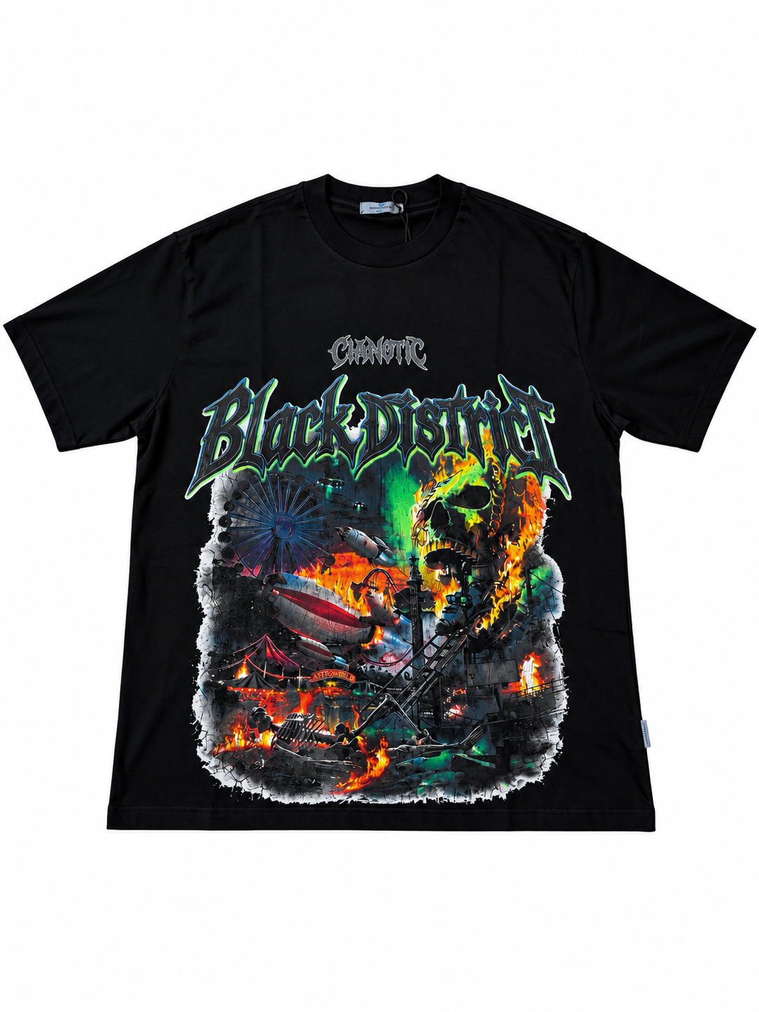 T-Shirt Cianotic Black District MAX NERA