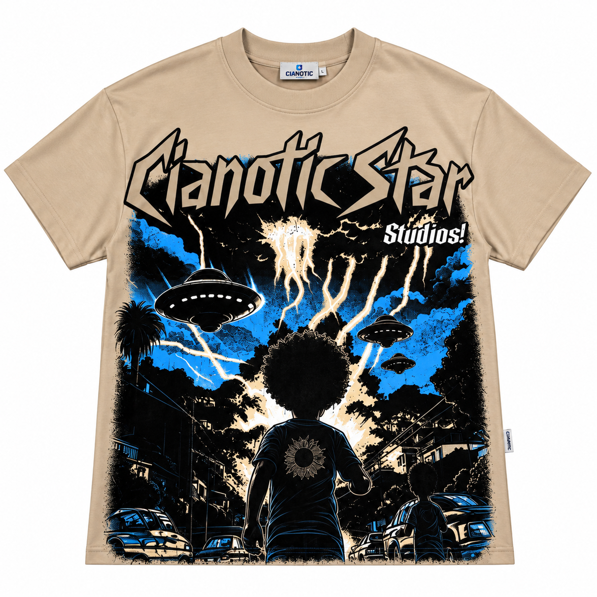 T-shirt Cianotic Alien Mod Sage