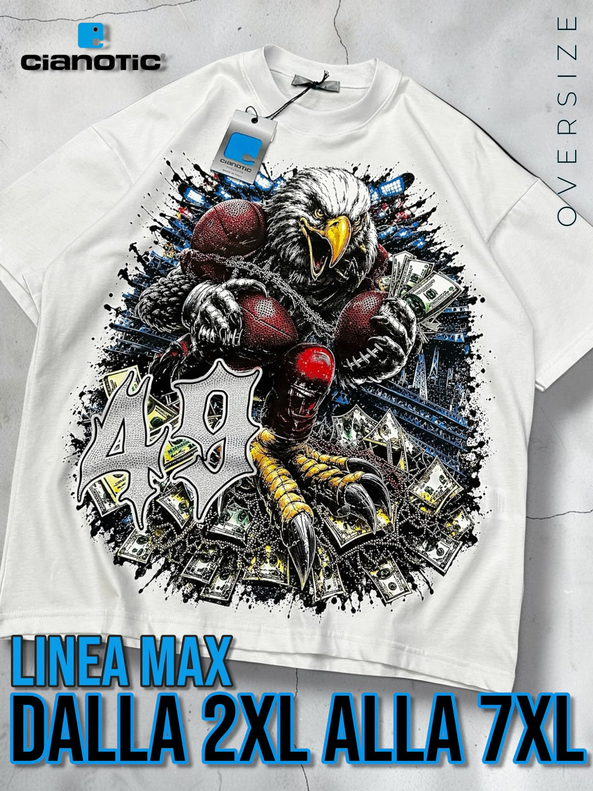 T-Shirt Cianotic 49 MAX BIANCA
