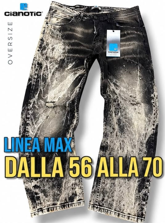 Baggy Stark Sabbiato Black Max