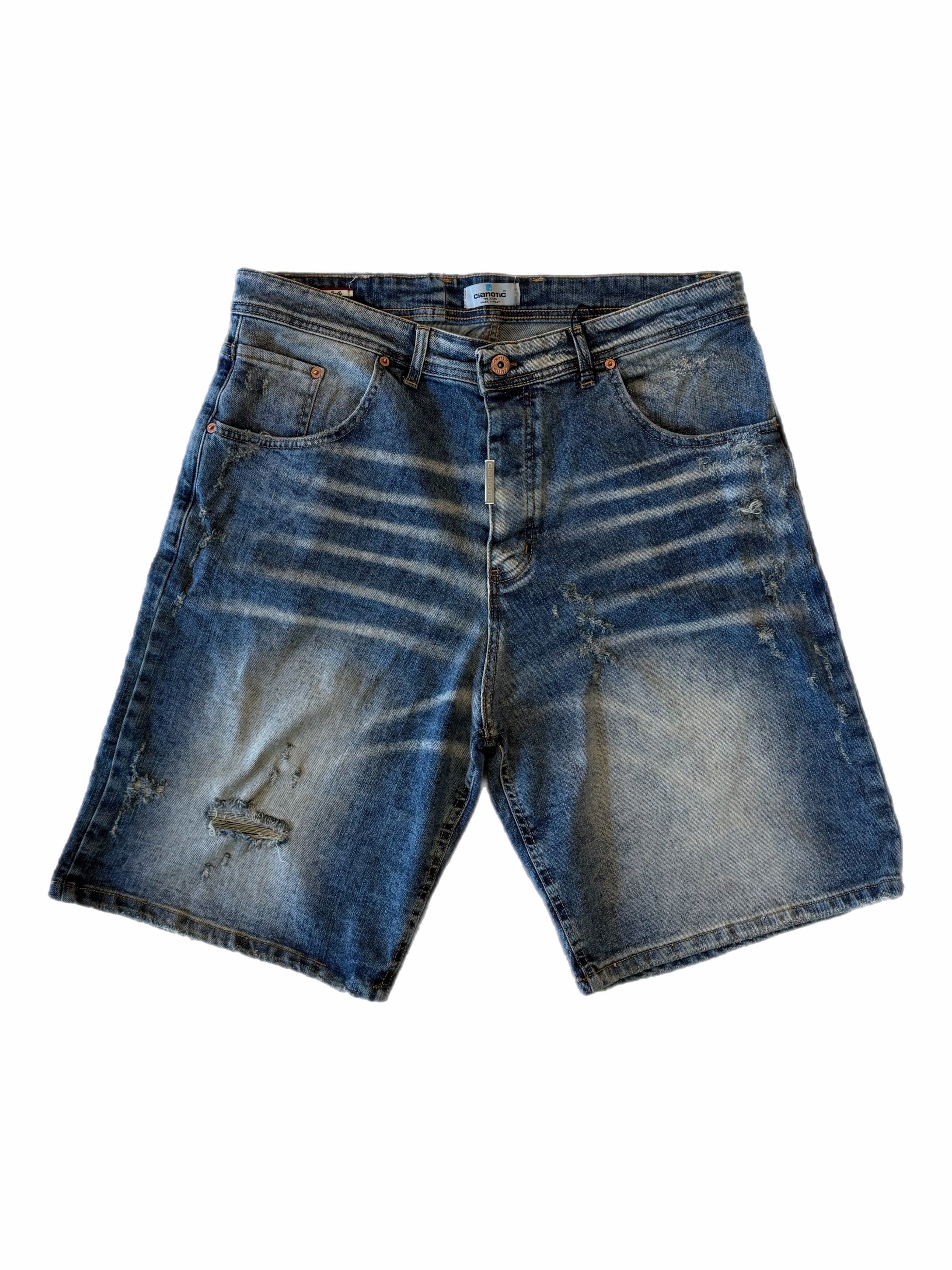 SHORT 02 BLU SABBIATO MAX CIANOTIC