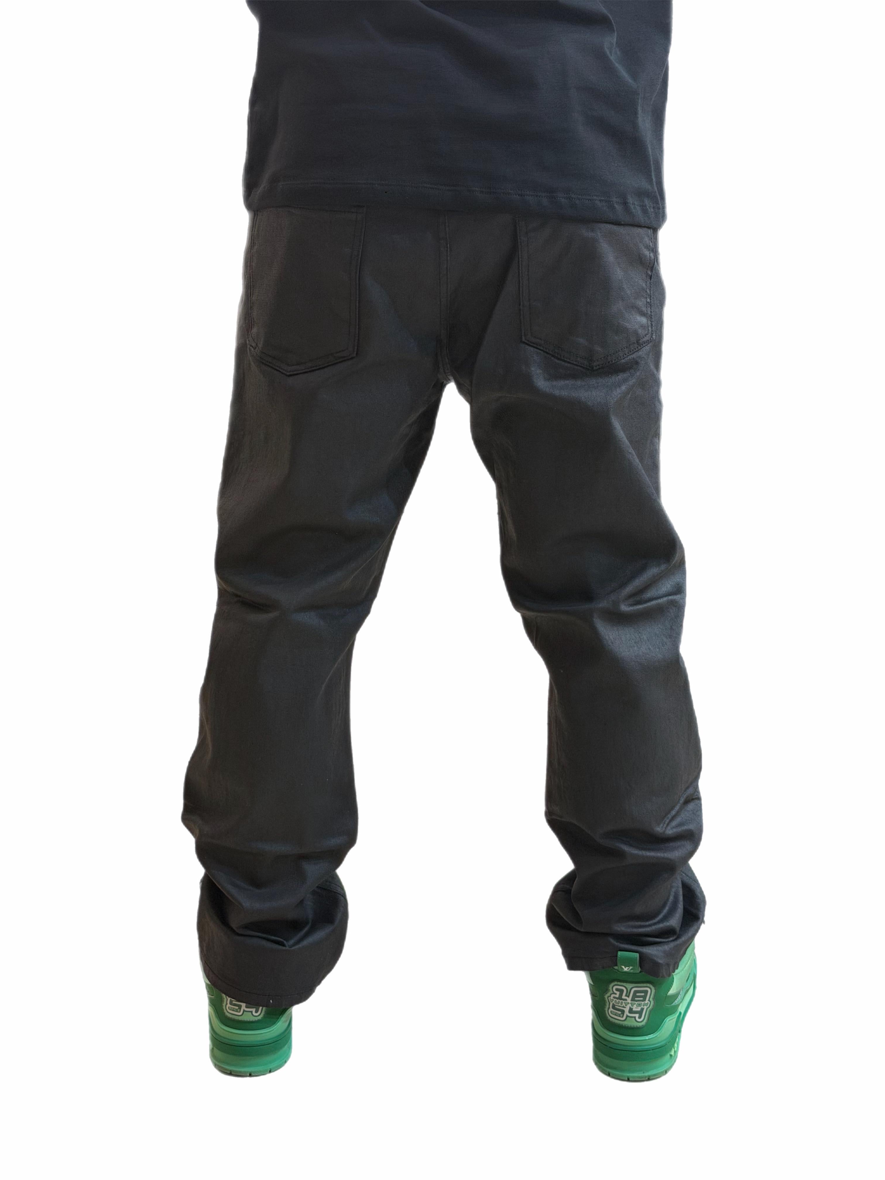 STRAIGHT FIT SPALMATO BLACK