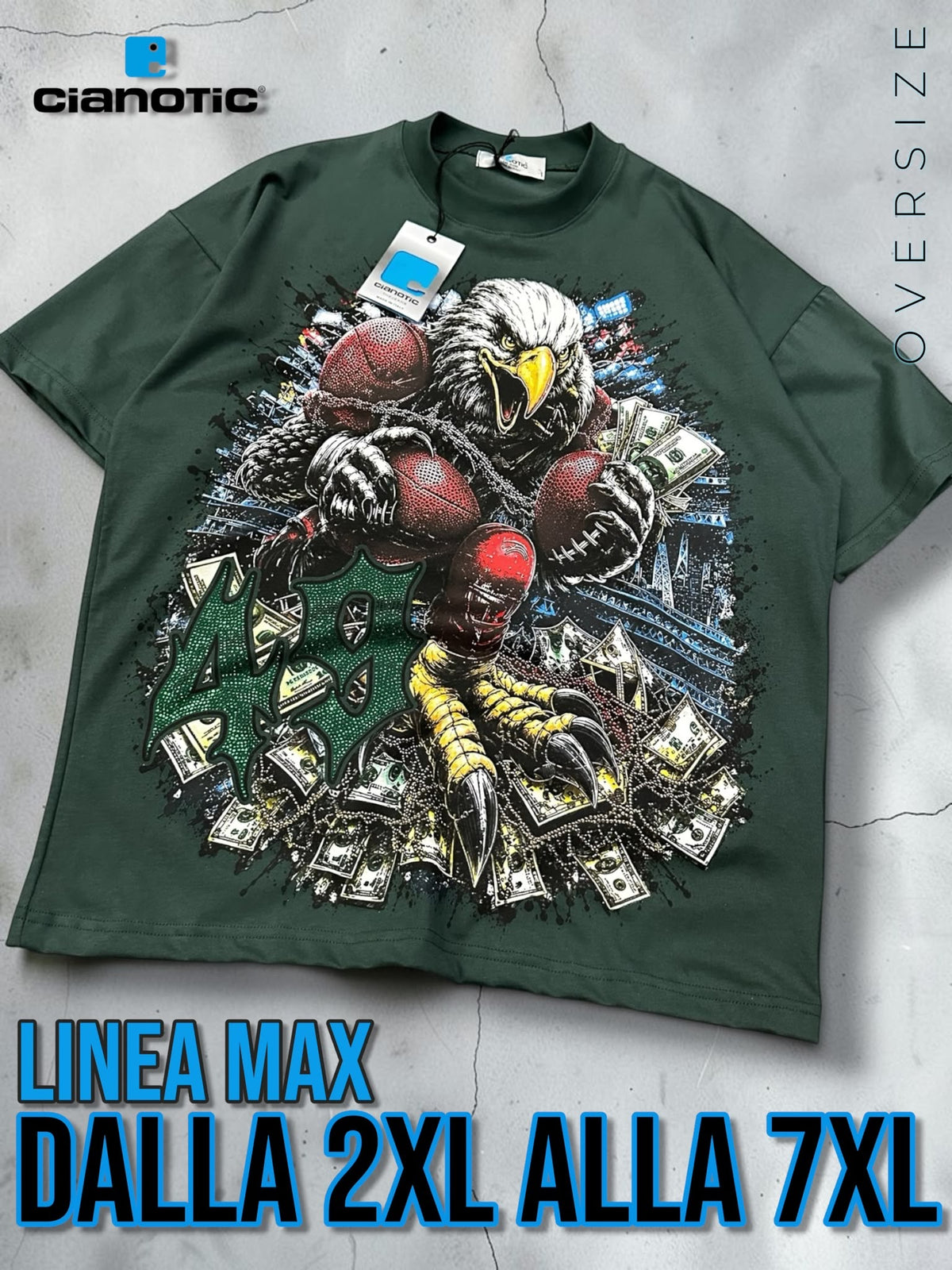 T-Shirt Cianotic 49 MAX VERDE